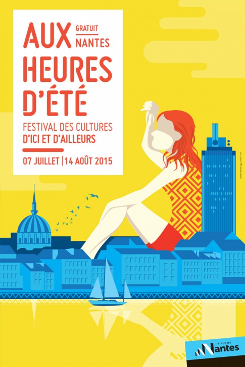 Affiche "Aux heures d'été"